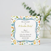 Invitation personnalisée à la fête du jardin (Debout devant)