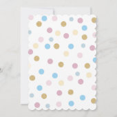 Invitation personnalisée à révéler le genre (Dos)