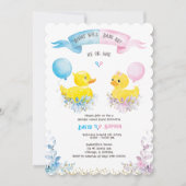 Invitation personnalisée à révéler le genre (Devant)