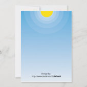 Invitation personnalisée à une fête de plage (Dos)