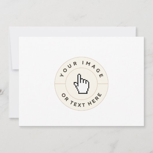 Invitation - Personnalisée (ajouter une image/text (Devant)