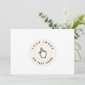 Invitation - Personnalisée (ajouter une image/text (Debout devant)