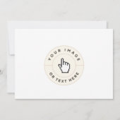 Invitation - Personnalisée (ajouter une image/text (Dos)