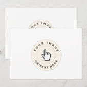 Invitation - Personnalisée (ajouter une image/text (Devant / Derrière)