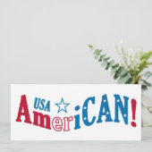 Invitation personnalisée AmeriCAN ! (Debout devant)
