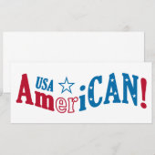 Invitation personnalisée AmeriCAN ! (Devant / Derrière)