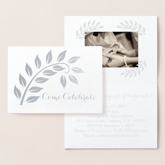 Invitation personnalisée avec photo pour un annive (Affichage)