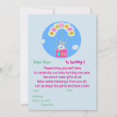 Invitation personnalisée Baby 1er anniversaire (Devant)