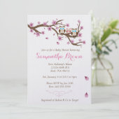 Invitation personnalisée baby shower (Debout devant)