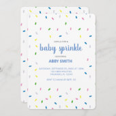 Invitation personnalisée Bébé Sprinkle Douche (Devant / Derrière)