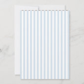 Invitation personnalisée Bleu Français pour le 1er (Dos)