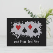Invitation personnalisée Card Splash (Debout devant)