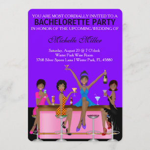 Invitation personnalisée Chic Bachelorette Bash