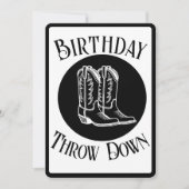 Invitation personnalisée - Country Rodeo Anniversa (Devant)