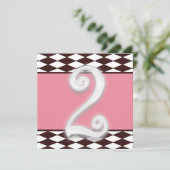 Invitation personnalisée d'anniversaire (Debout devant)