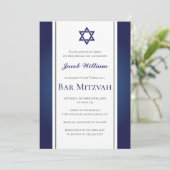 Invitation personnalisée de Jewish Bar Mitzvah (Debout devant)