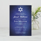 Invitation personnalisée de Jewish Bar Mitzvah (Debout devant)