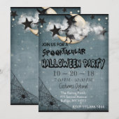 Invitation personnalisée de la fête d'Halloween (Devant / Derrière)