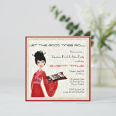 Invitation personnalisée de la fête japonaise du s (Debout devant)