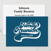 Invitation personnalisée de la réunion de famille (Devant / Derrière)