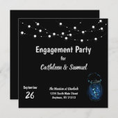 Invitation personnalisée de la soirée Firefly (Devant / Derrière)