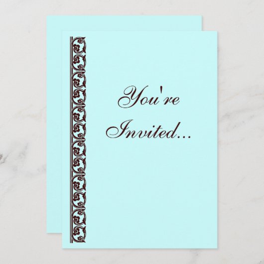 Invitation personnalisée de l'élément médiéval Bro (Devant / Derrière)