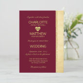 Invitation personnalisée de mariage de automne (Debout devant)