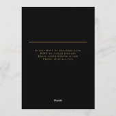 Invitation personnalisée de Noël élégante (Dos)