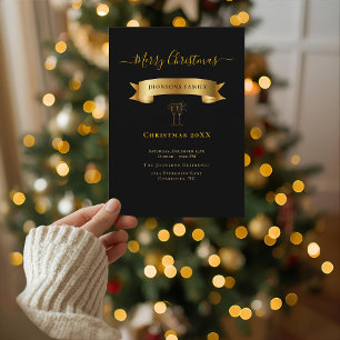 Invitation personnalisée de Noël élégante
