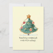 Invitation personnalisée de Noël Vintage (Dos)