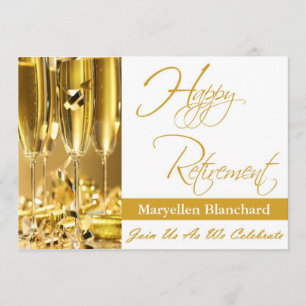 Invitation personnalisée de partie de retraite