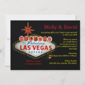 Invitation personnalisée de photo de mariage de La (Devant)