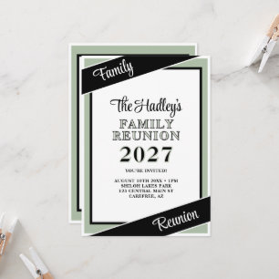 Invitation personnalisée de réunion de famille ver