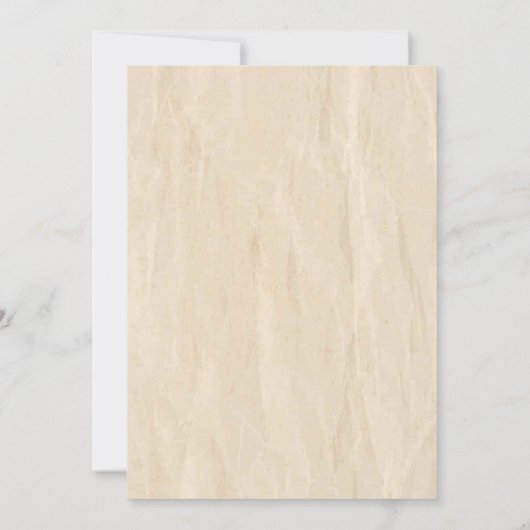 Invitation personnalisée de Rustic Elegance (Dos)