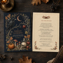 Invitation personnalisée de Samhain victorienne av