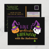 Invitation personnalisée de Spooktacular Halloween (Devant / Derrière)