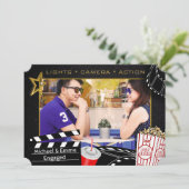 Invitation Personnalisée D'Étoile De Film (Debout devant)