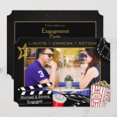 Invitation Personnalisée D'Étoile De Film (Devant / Derrière)