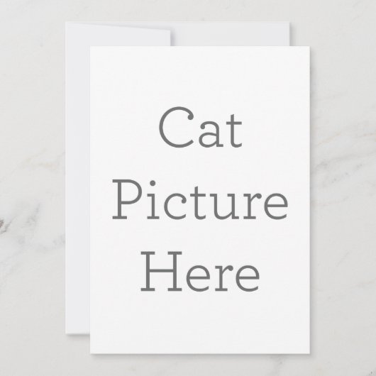 Invitation Personnalisée D'Image De Chat (Devant)