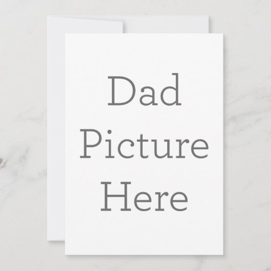Invitation personnalisée d'image papa (Devant)