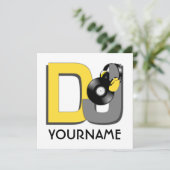 Invitation personnalisée DJ (Debout devant)