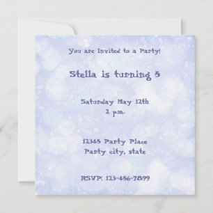 Invitation personnalisée Dreamy Lilac