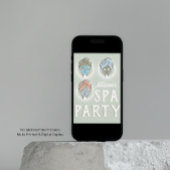 Invitation personnalisée du jour du spa - fête d'a
