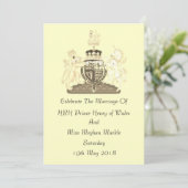 Invitation personnalisée du Mariage royal Harry et (Debout devant)