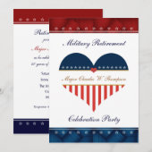 Invitation personnalisée du Parti de la retraite m (Devant / Derrière)