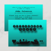 Invitation personnalisée du Parti de retraite Vert (Devant / Derrière)