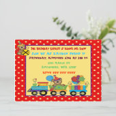 Invitation personnalisée du train d'anniversaire (Debout devant)