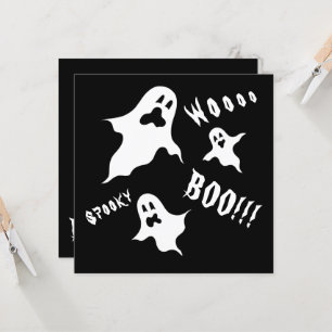 Invitation personnalisée Éffrayant Halloween Ghost