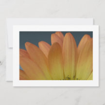 Invitation personnalisée Élégante Pétale Orange