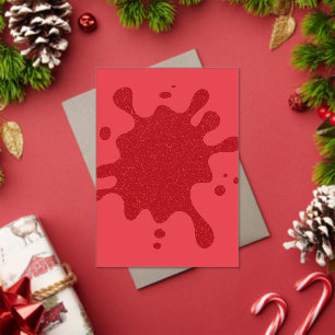 Invitation personnalisée en acrylique rouge – Desi